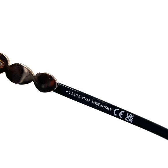 Emilio Pucci Sunglasses Black‎ Full Rim Oval Shape Frame EP 127 01T - Picture 11 of 12